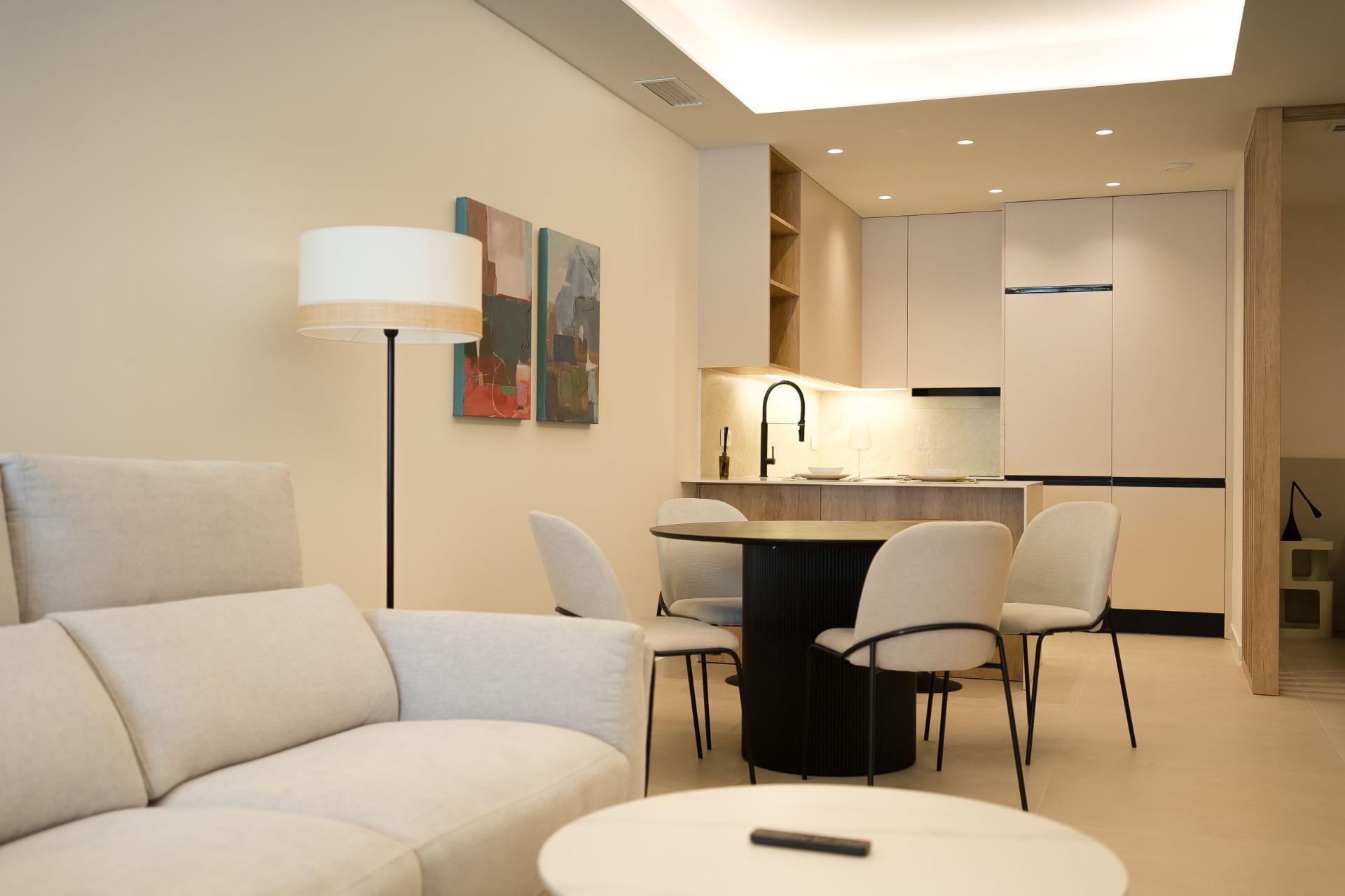 Apartamento de obra nueva a 300m del mar en Santiago de la Ribera - 1 hab.
