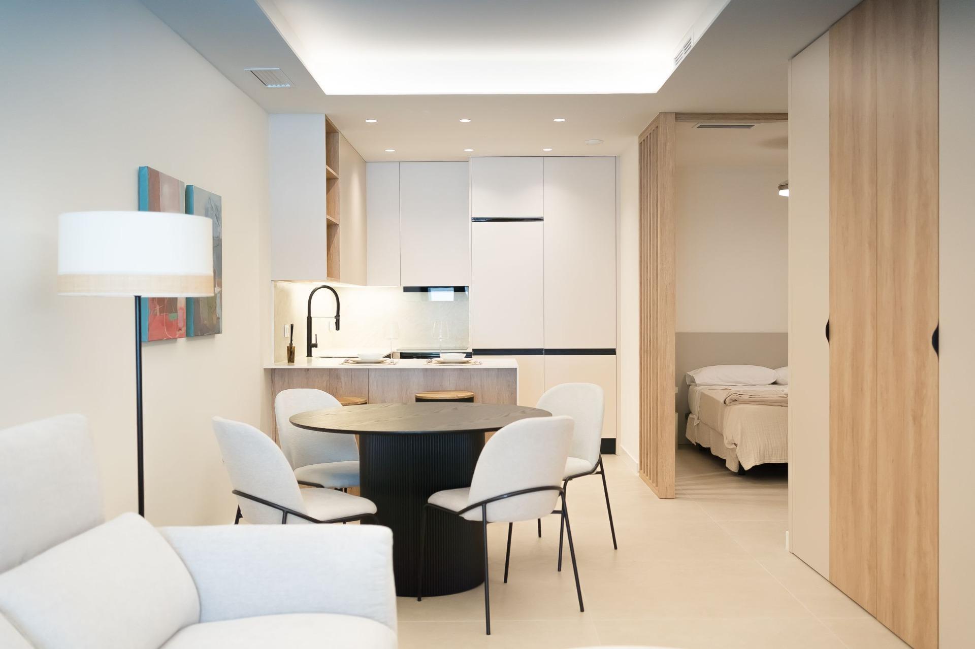 Apartamento de obra nueva a 300m del mar en Santiago de la Ribera - 1 hab.