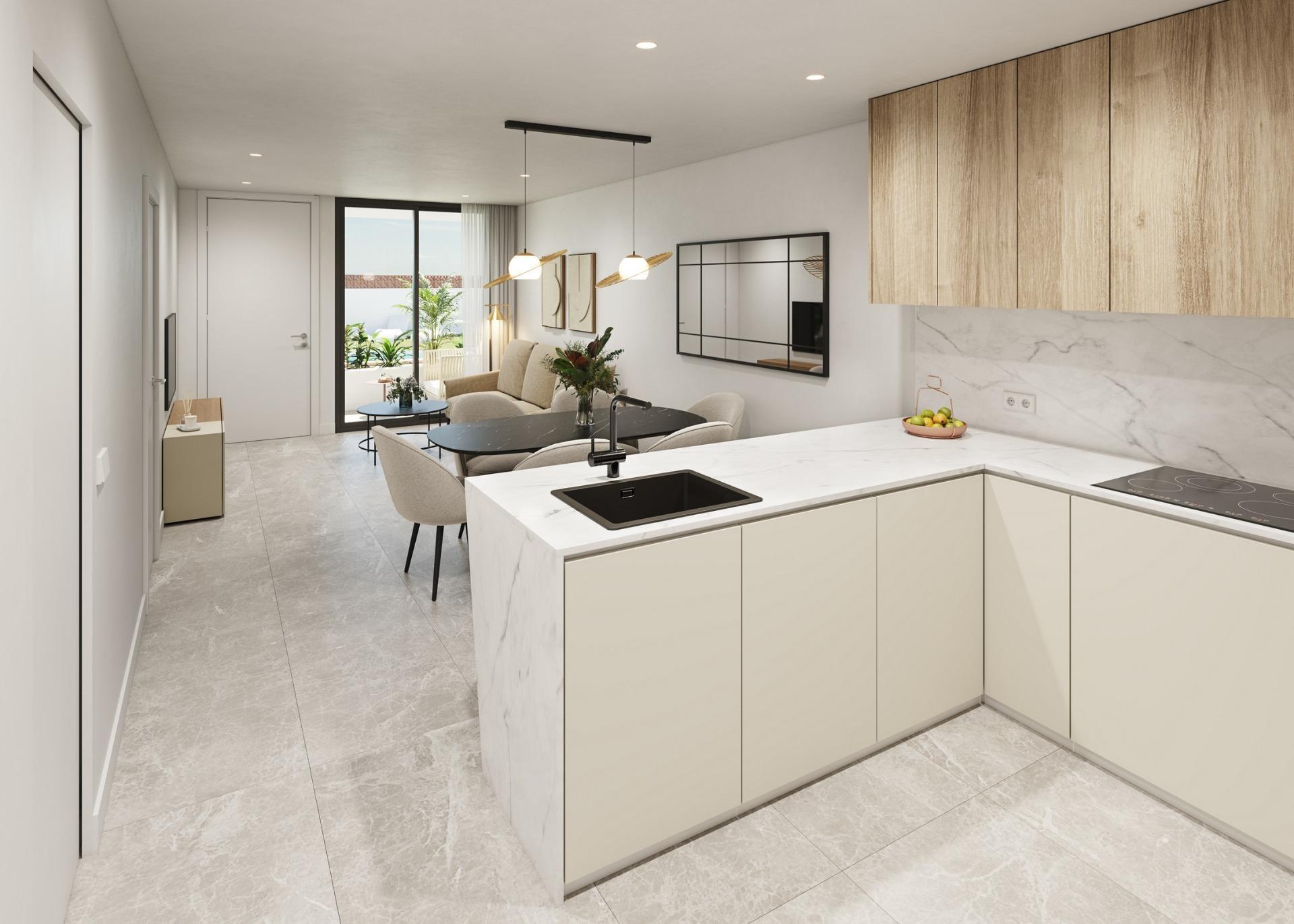 Chalet de obra nueva con piscina privada en Pilar de la Horadada — 3 dorm.