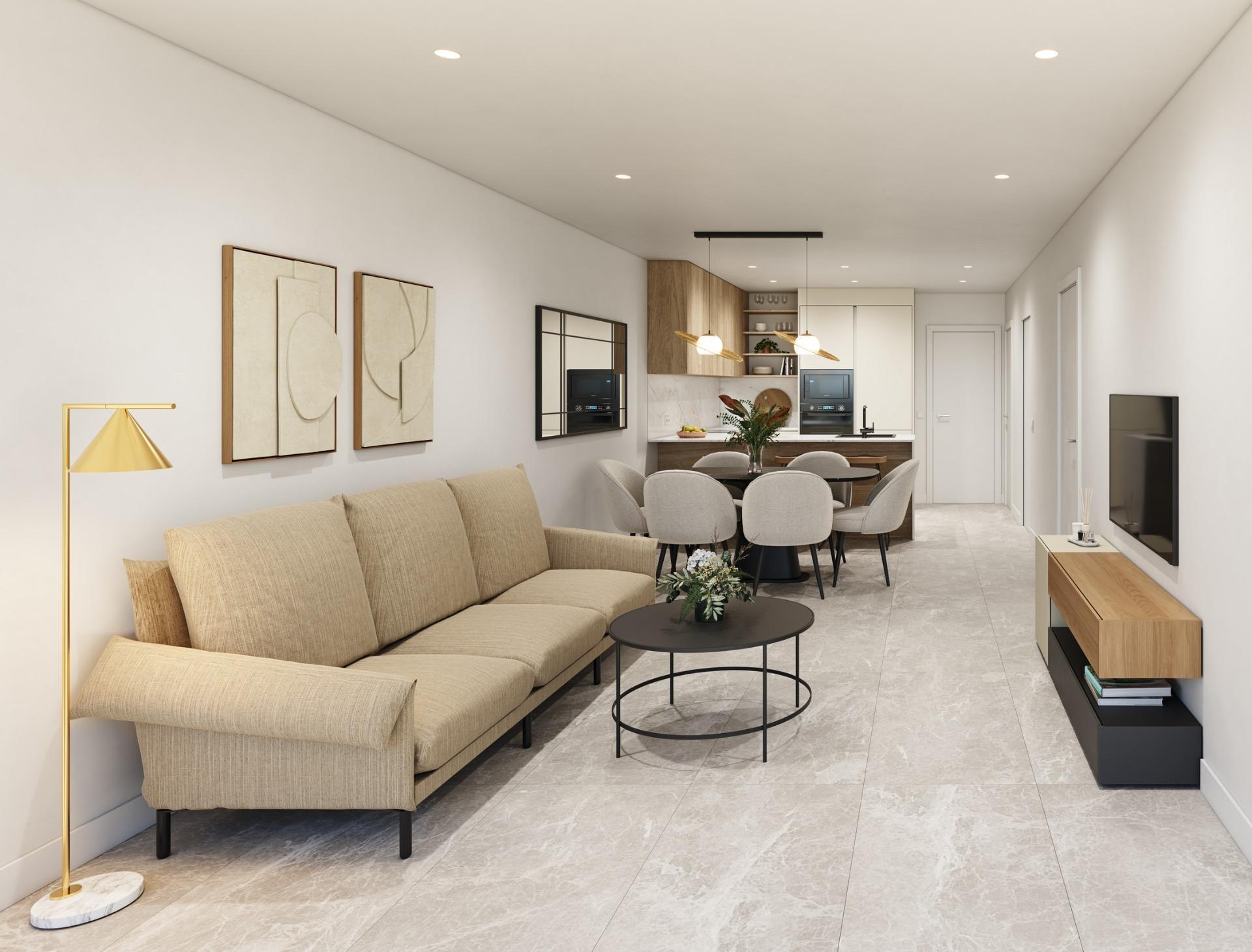 Chalet de obra nueva con piscina privada en Pilar de la Horadada — 2 hab.