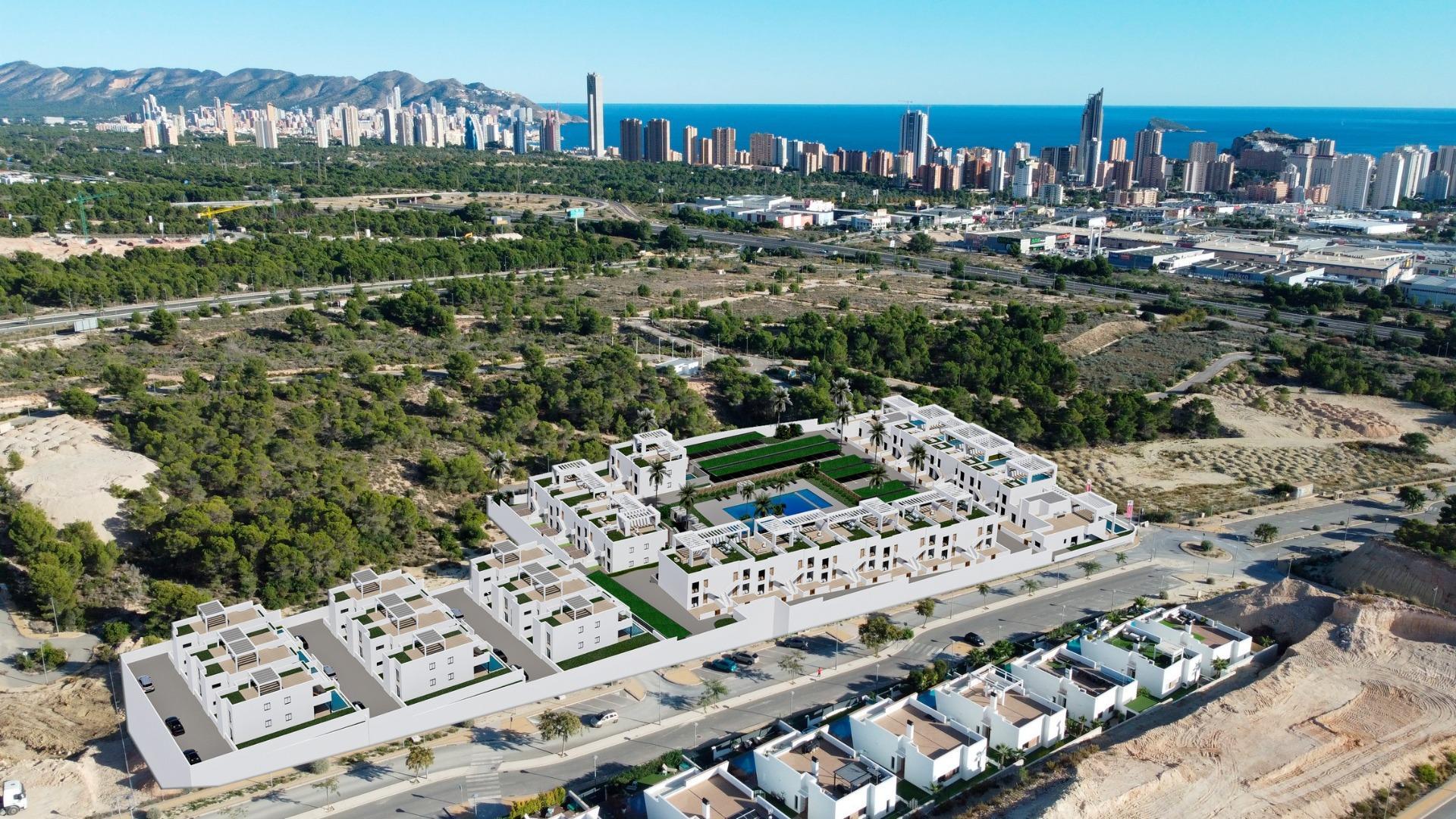Chalet de obra nueva con piscina privada y vistas en Finestrat — 3 dorm.