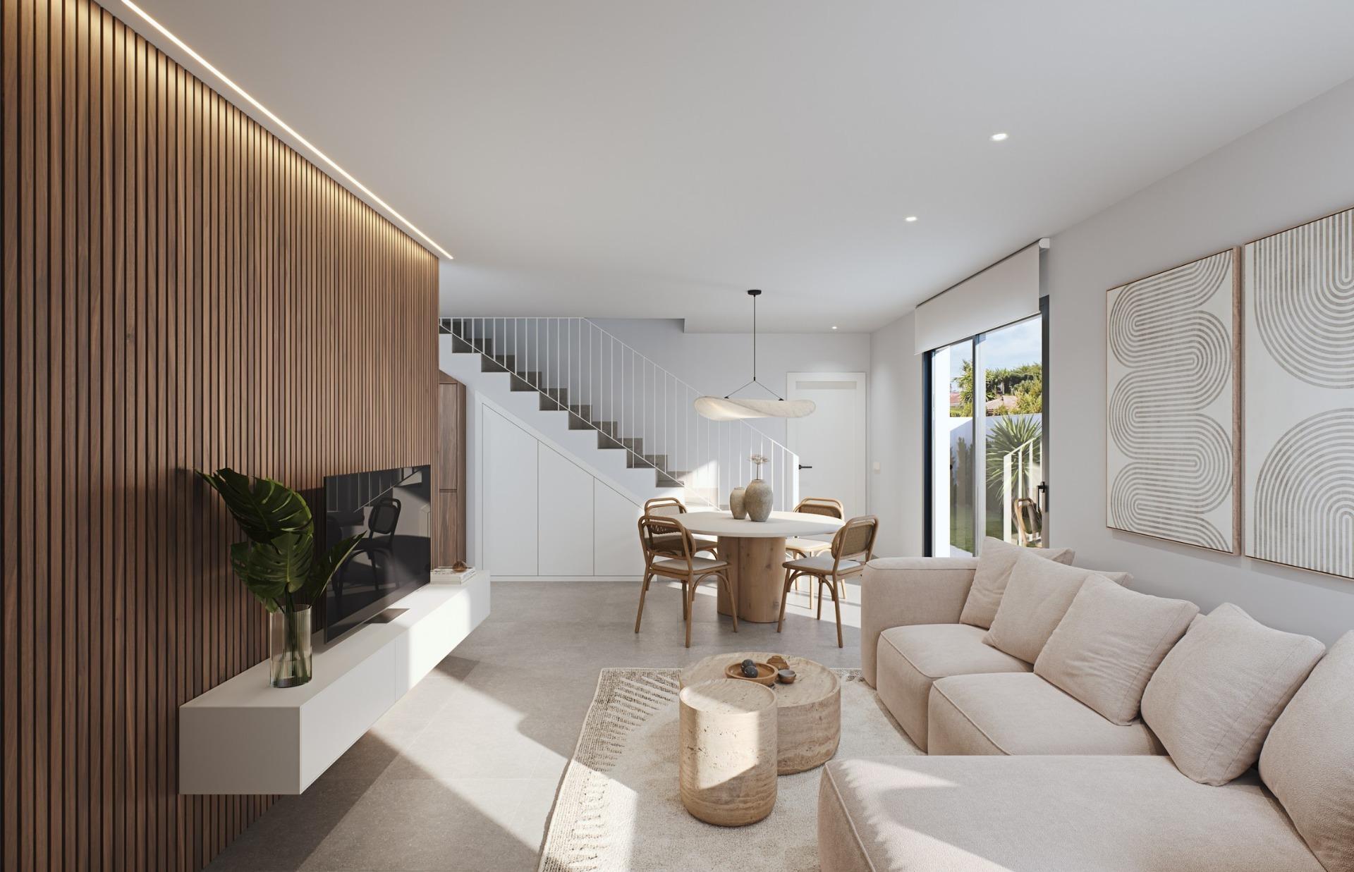 Villa de obra nueva en Los Alcázares con piscina privada — 3 dorm y solárium
