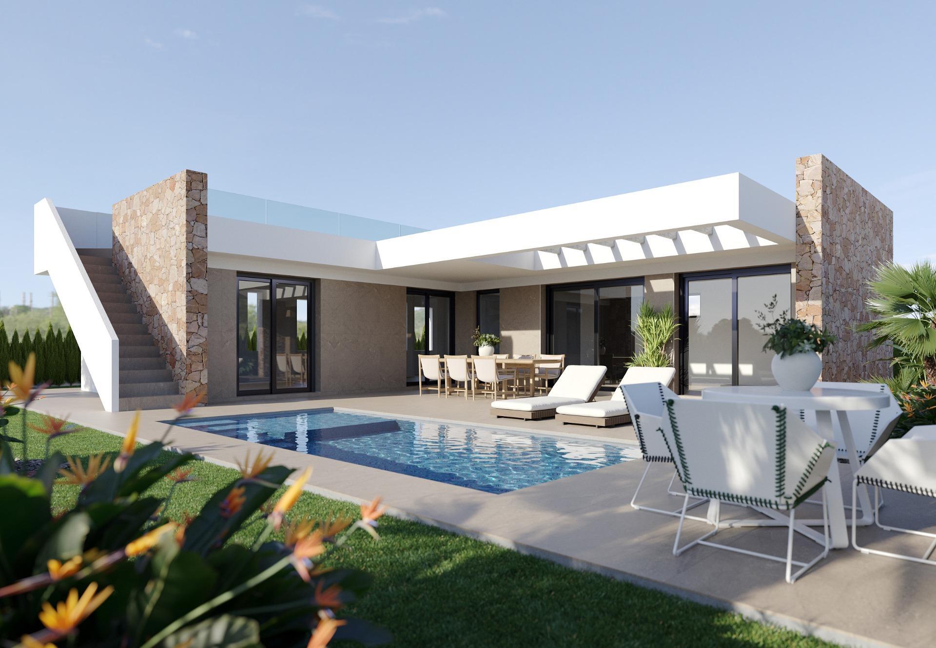 Villa de lujo con piscina privada y 600m² de parcela en Hacienda del Álamo