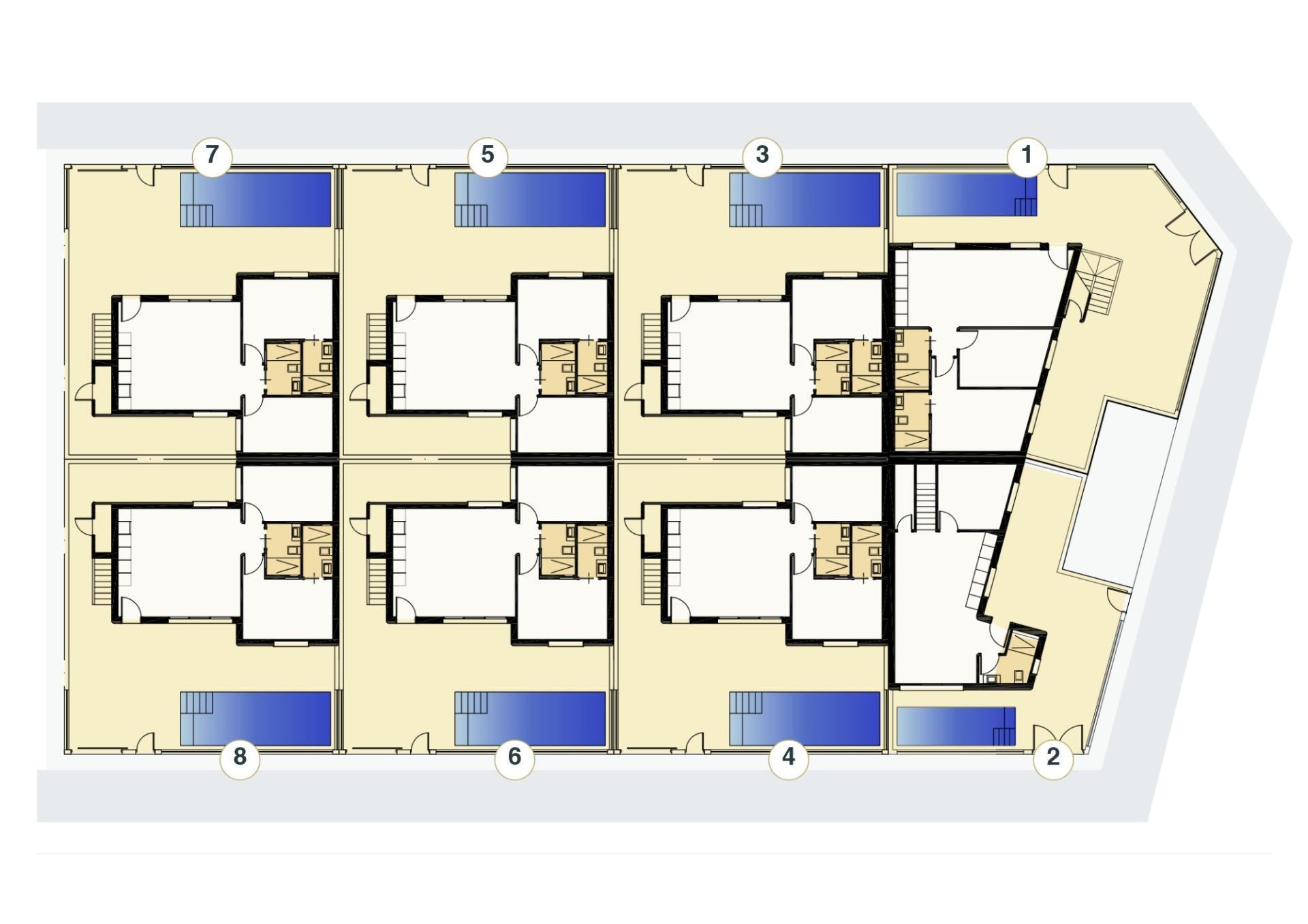 Villa de obra nueva con piscina privada y solárium en Torre Pacheco – 2 Dorm.
