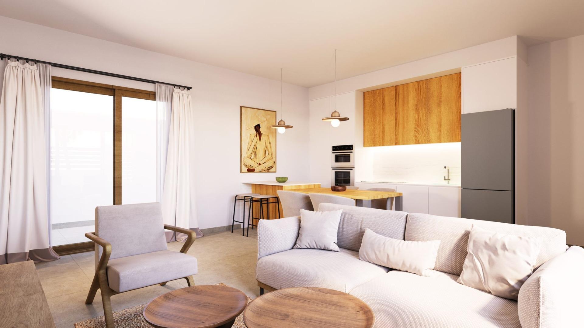 Villa de obra nueva con piscina privada y solárium en Torre Pacheco – 2 Dorm.