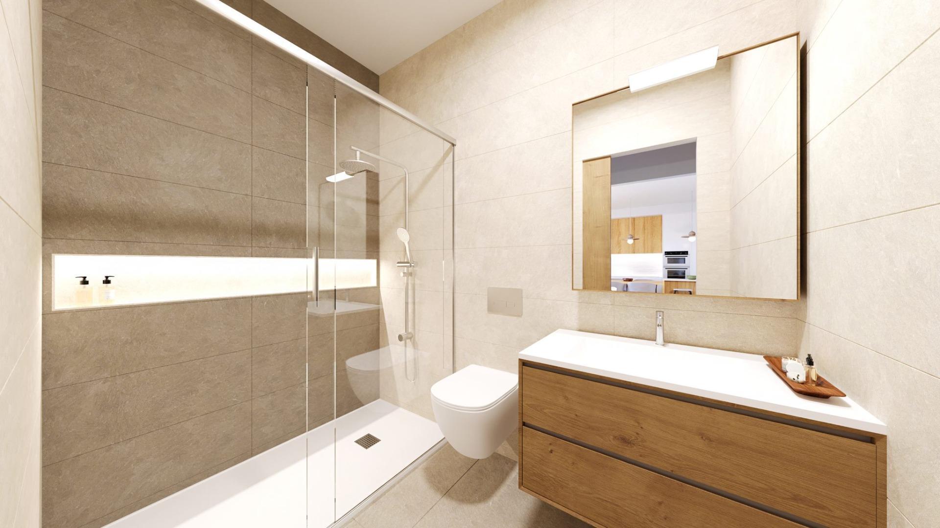 Villa de obra nueva con piscina privada y solárium en Torre Pacheco – 2 Dorm.