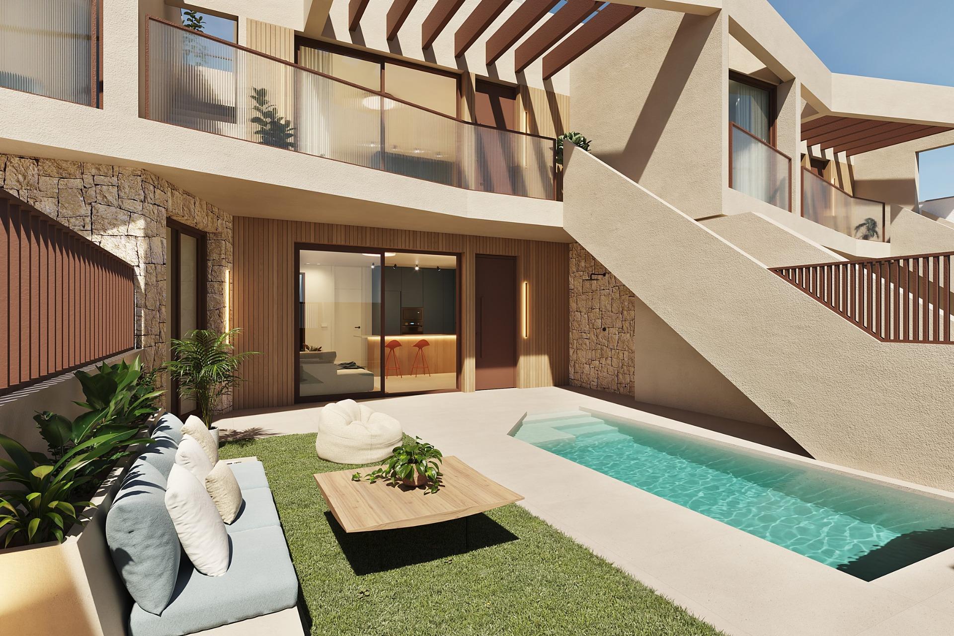 Chalet de obra nueva con piscina privada en el corazón de San Pedro del Pinatar