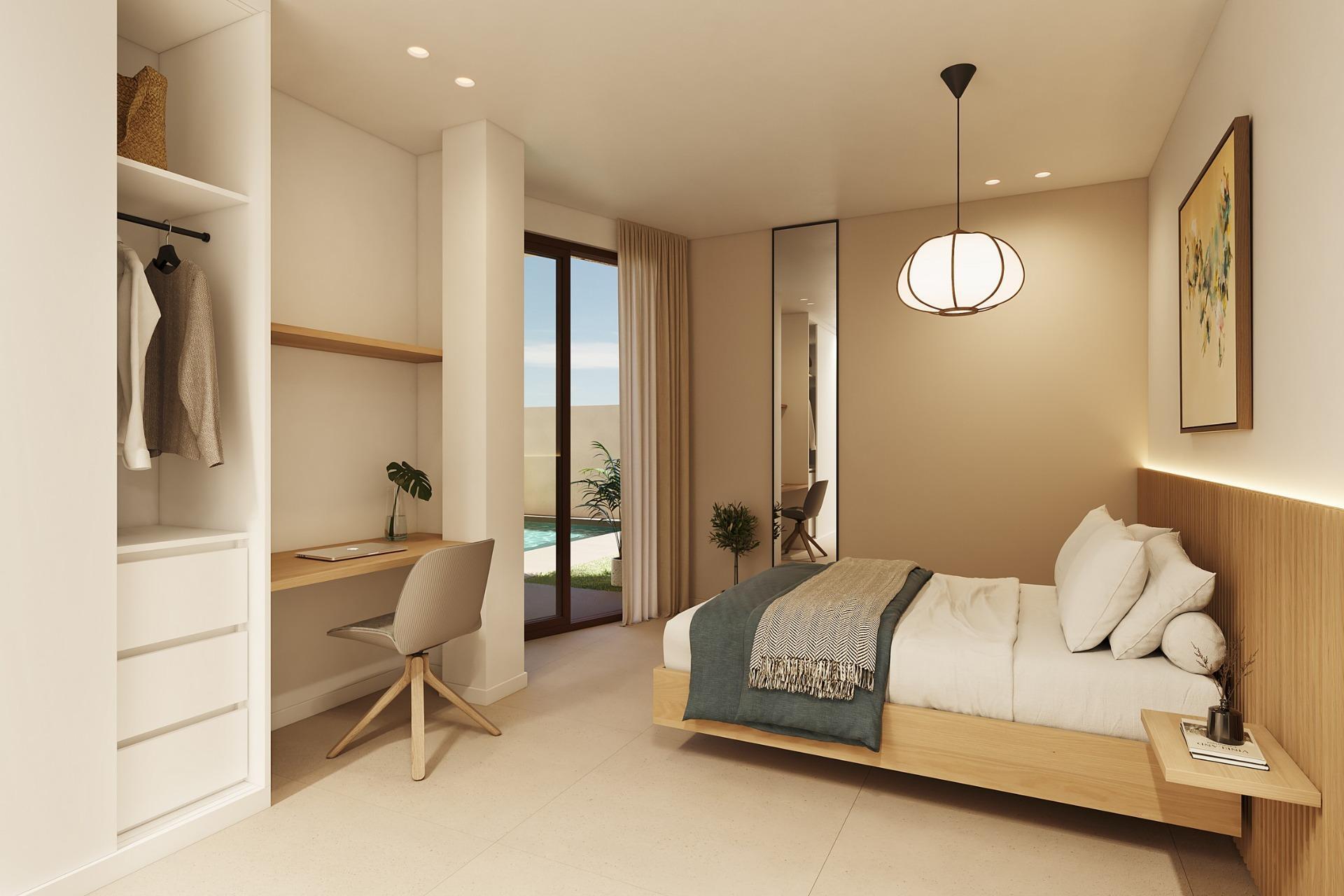 Chalet de obra nueva con piscina privada en San Pedro del Pinatar — 3 dorm.